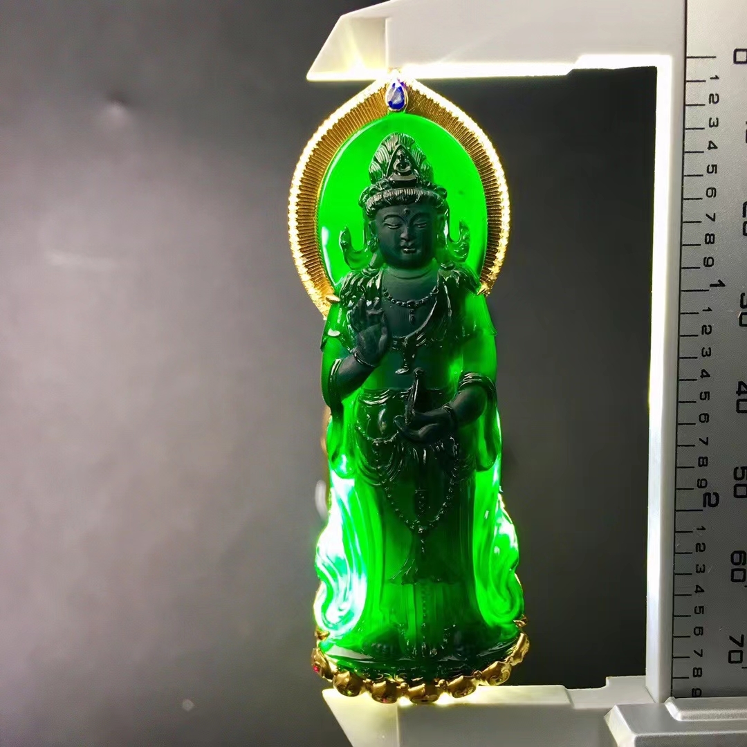 1130558 墨翠南海觀音