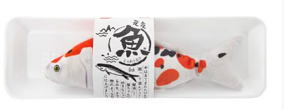 日本Smack - 白錦鯉抱枕貓玩具 (25cm)- 100%高純度木天蓼填充