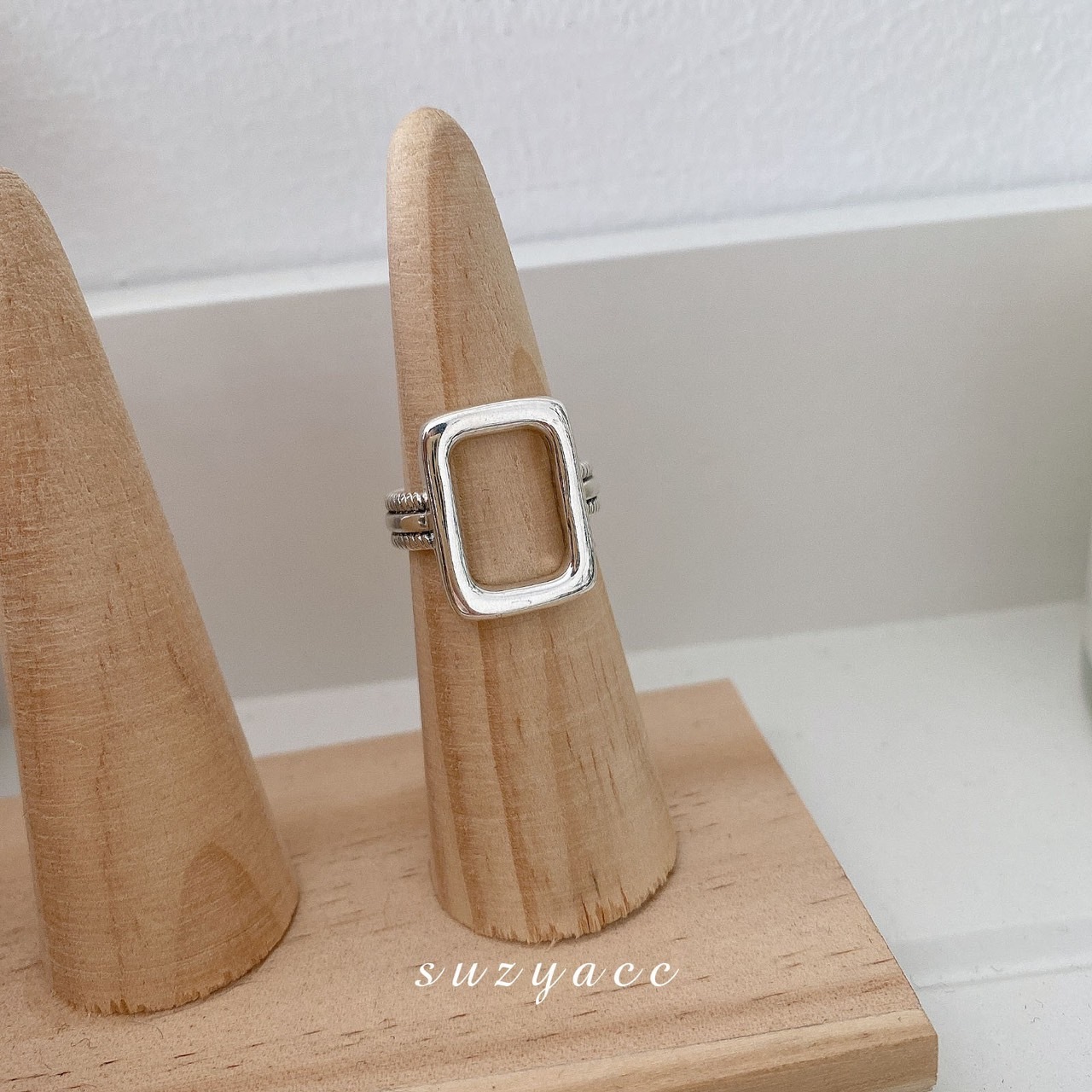 鏤空幾何中性風戒指