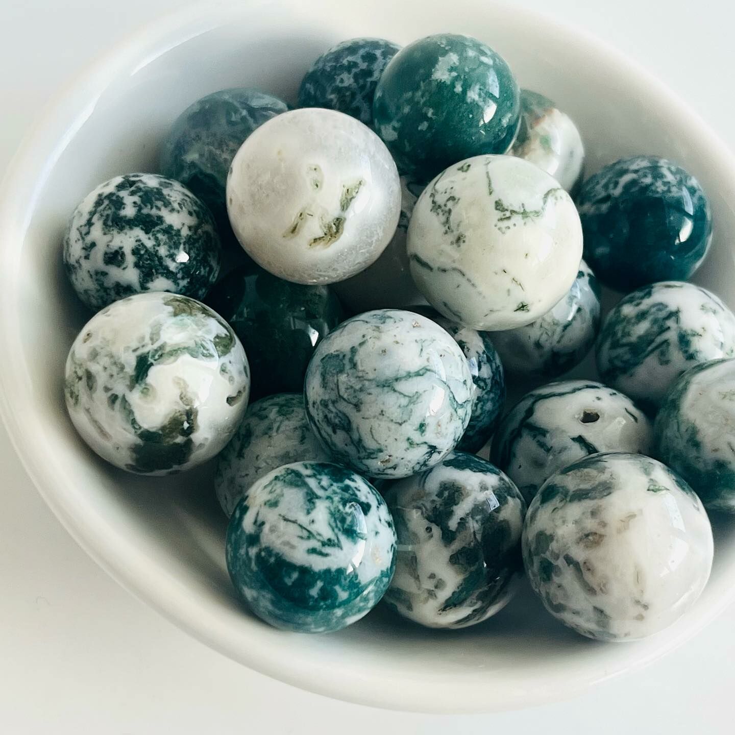 [原石] 水草瑪瑙 水晶小球