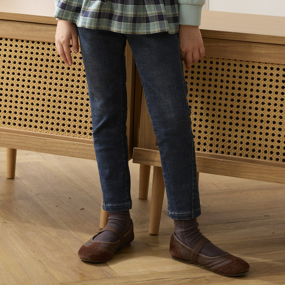 PIPPY帥性刷白牛仔長褲 藍