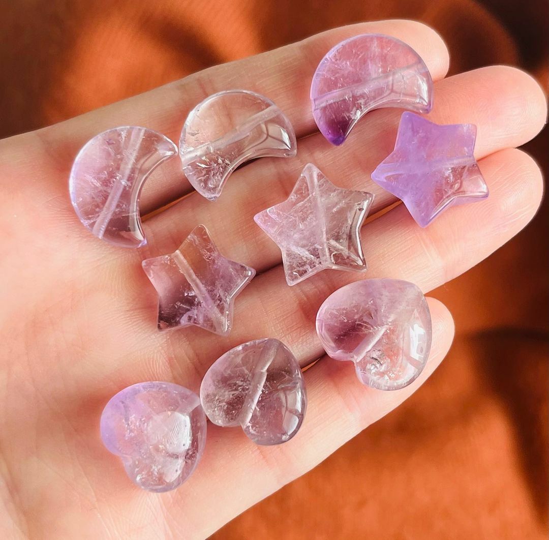 [原石] 透體紫水晶 通孔