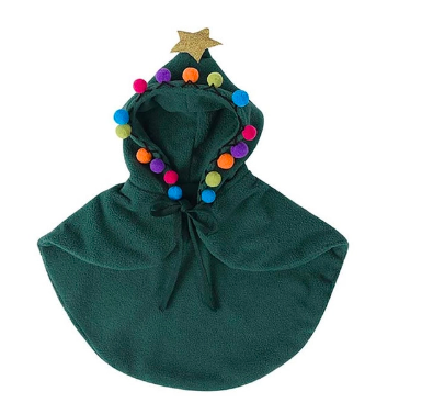 聖誕魔法寵物斗篷-七彩波波 (M)