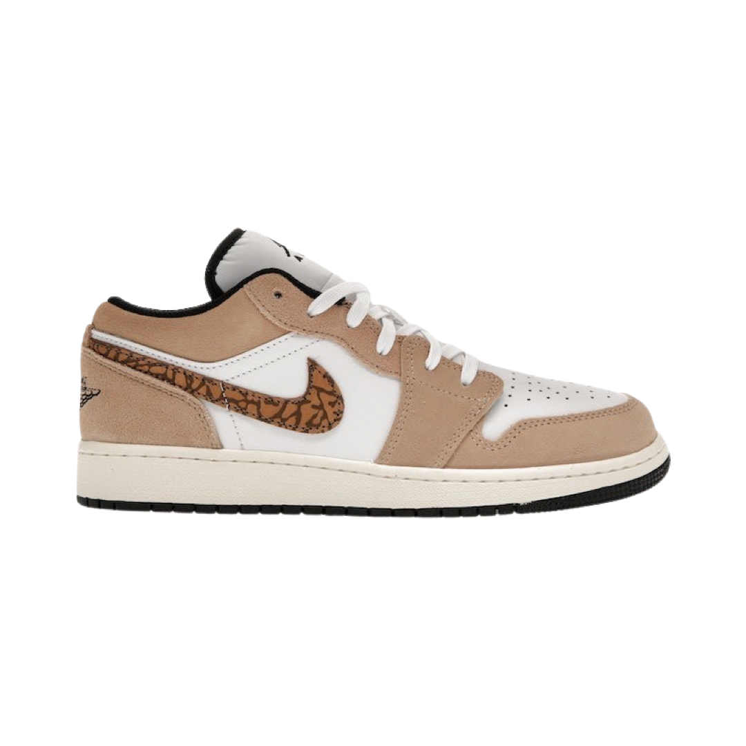 [In-Stock] Air Jordan 1 Low SE Brown Elephant (GS) DZ5368-201