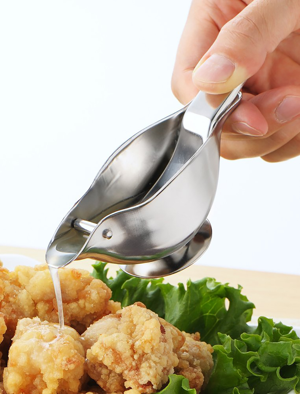 《家事問屋》日本製304不鏽鋼蔬果擠壓器