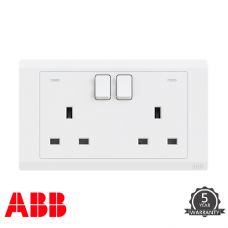 ABB INORA 13A 兩位 電源 插座 連指示燈