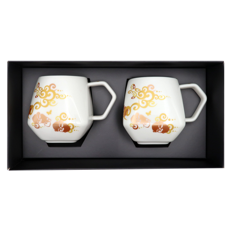 SB2蘭花纏枝龍天燈馬克對杯