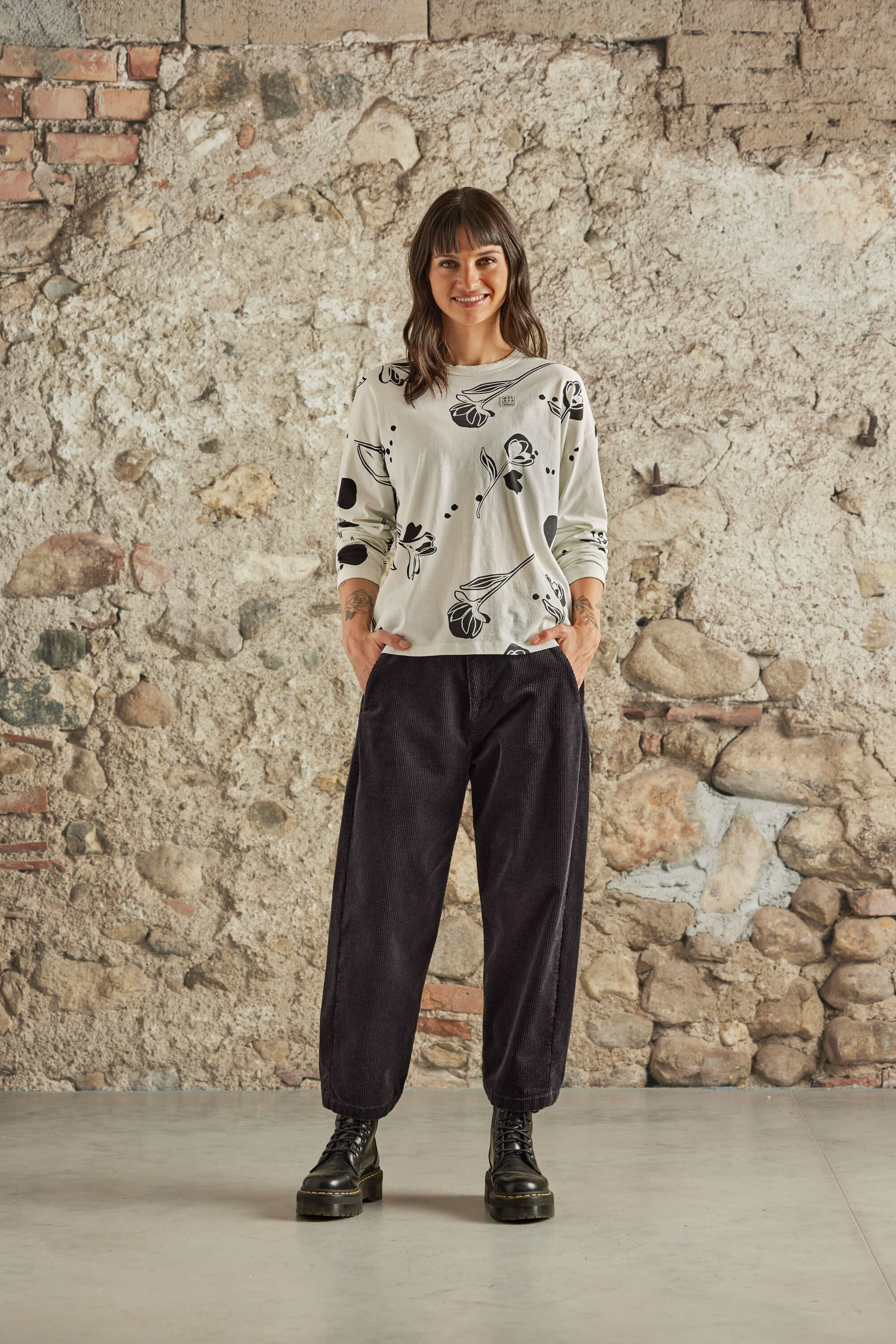 【MALOJA】女燈心絨直筒長褲 / 23MA36443-[森林綠、夜晚黑]