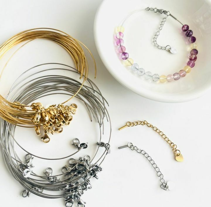 [原石] 水晶串珠DIY手飾（不含珠子）