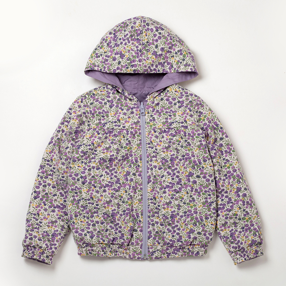 PIPPY魔幻碎花雙面穿連帽外套 紫