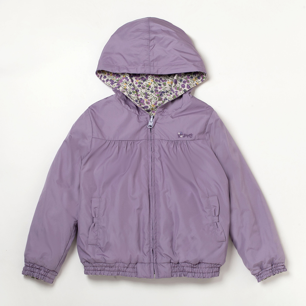 PIPPY魔幻碎花雙面穿連帽外套 紫