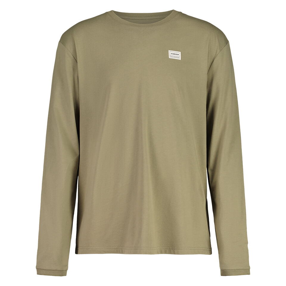 【MALOJA】男有機棉長袖上衣 / 23MA36502-[橡木綠、夜晚黑]
