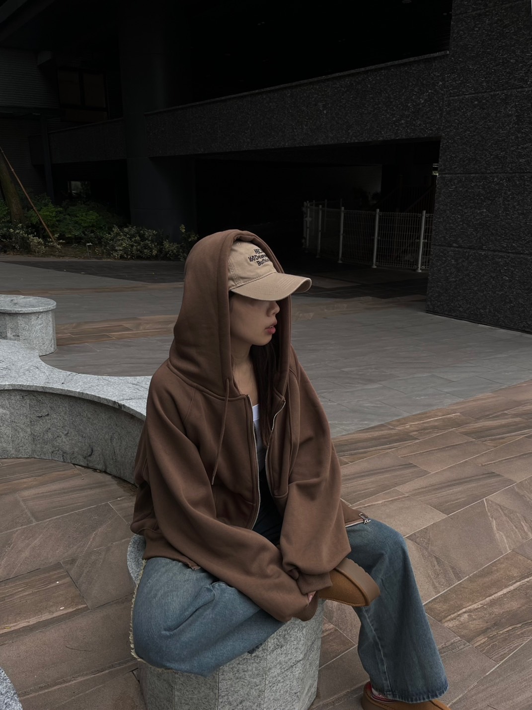 厚刷毛☁️Oversized連帽大外套(4色)