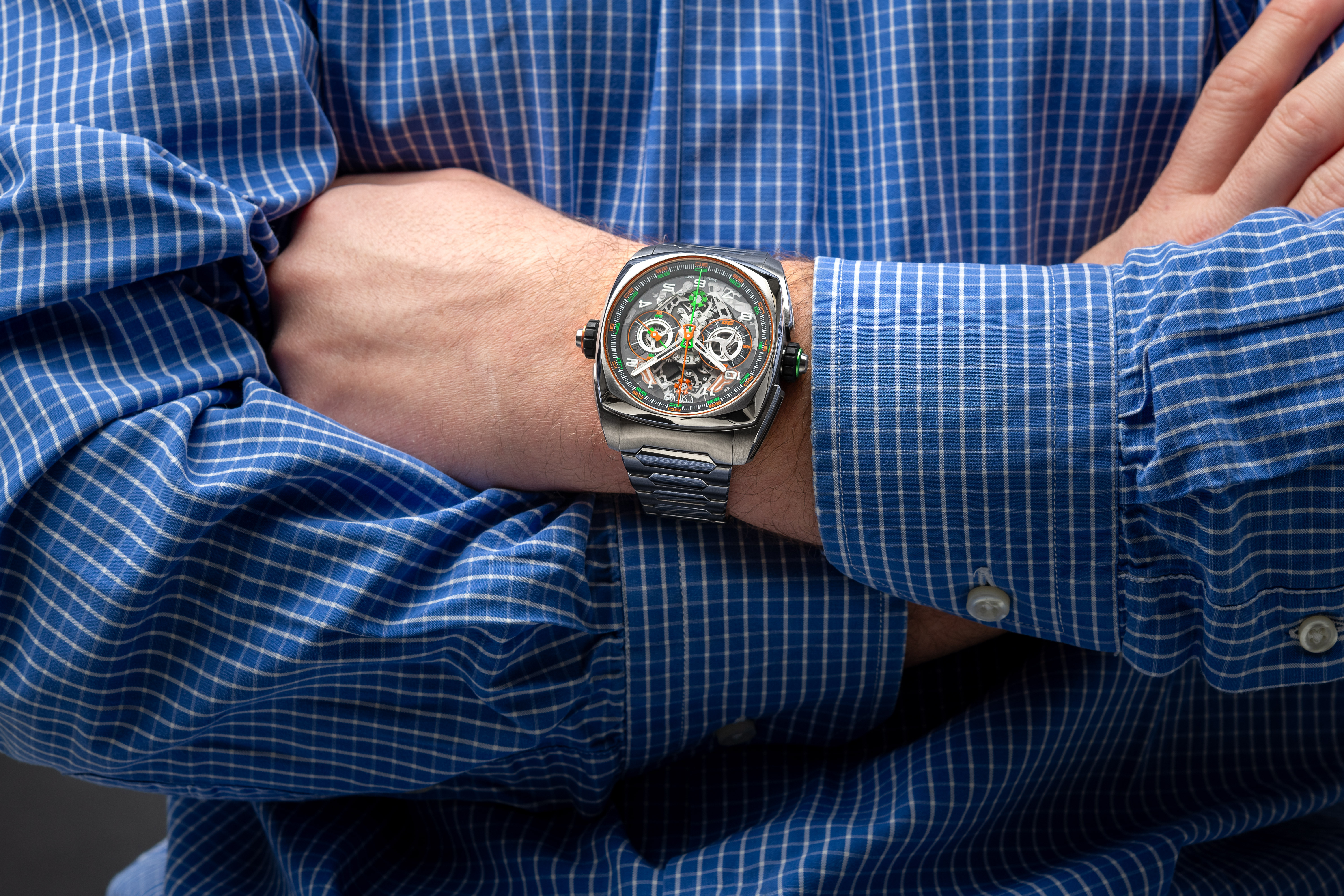 CYRUS_KLEPCYS_DICE_SAFFRON_Titanium_bracelet