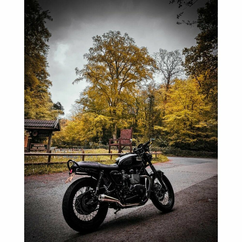 Motone 氣冷凱旋 T100專用 尾段 排氣管 土星 拋光銀