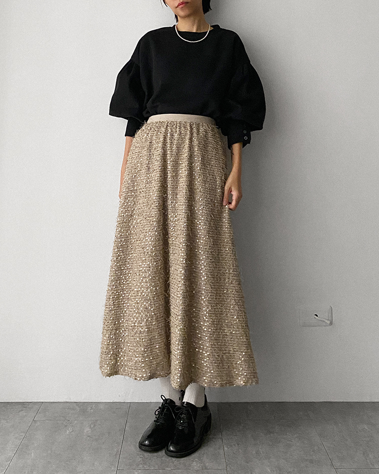 MFT-2435 華夫格宮廷袖上衣