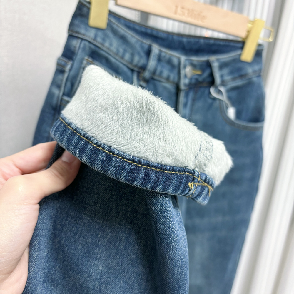|預購|⛄️(加絨/一般)高腰牛仔九分蘿蔔褲老爺褲 XXS-XL
