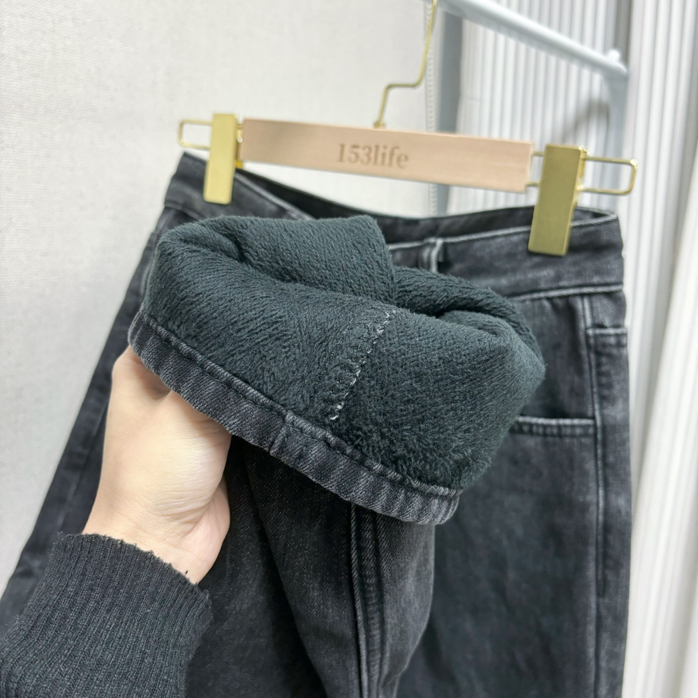 |現貨|⛄️(加絨)小個子高腰直筒百搭黑灰寬褲落地褲(XXS-L)