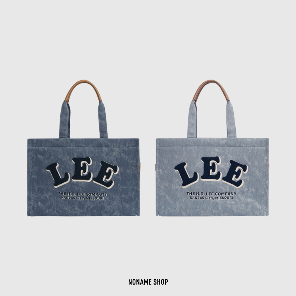 LEE 牛仔 學院風 托特包 兩色