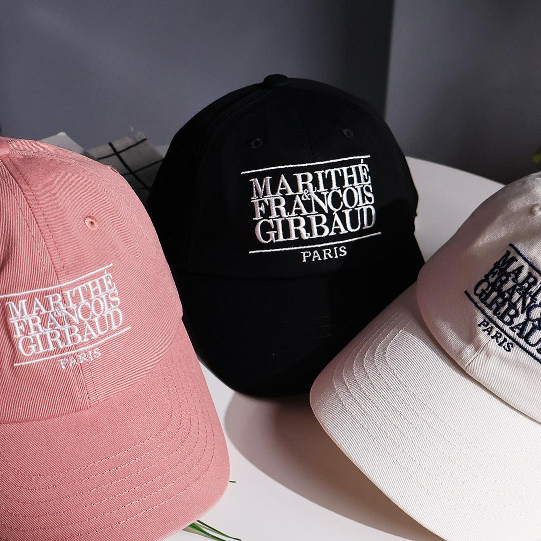 保證正品 MARITHE FRANCOIS GIRBAUD SMALL CLASSIC LOGO 高允貞 刺繡字體 帽子 老帽 現貨