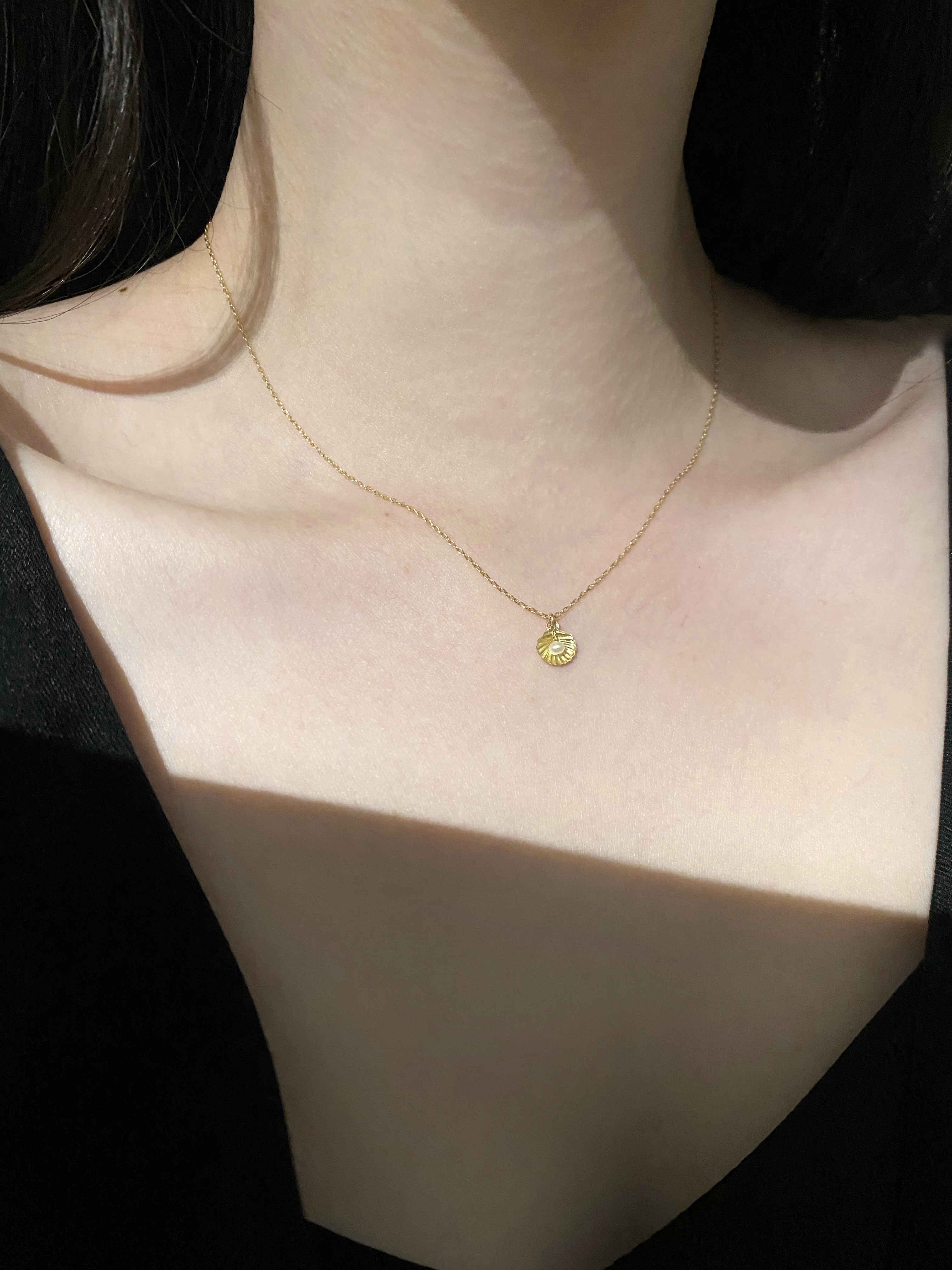 小美人魚貝殼珍珠項鍊