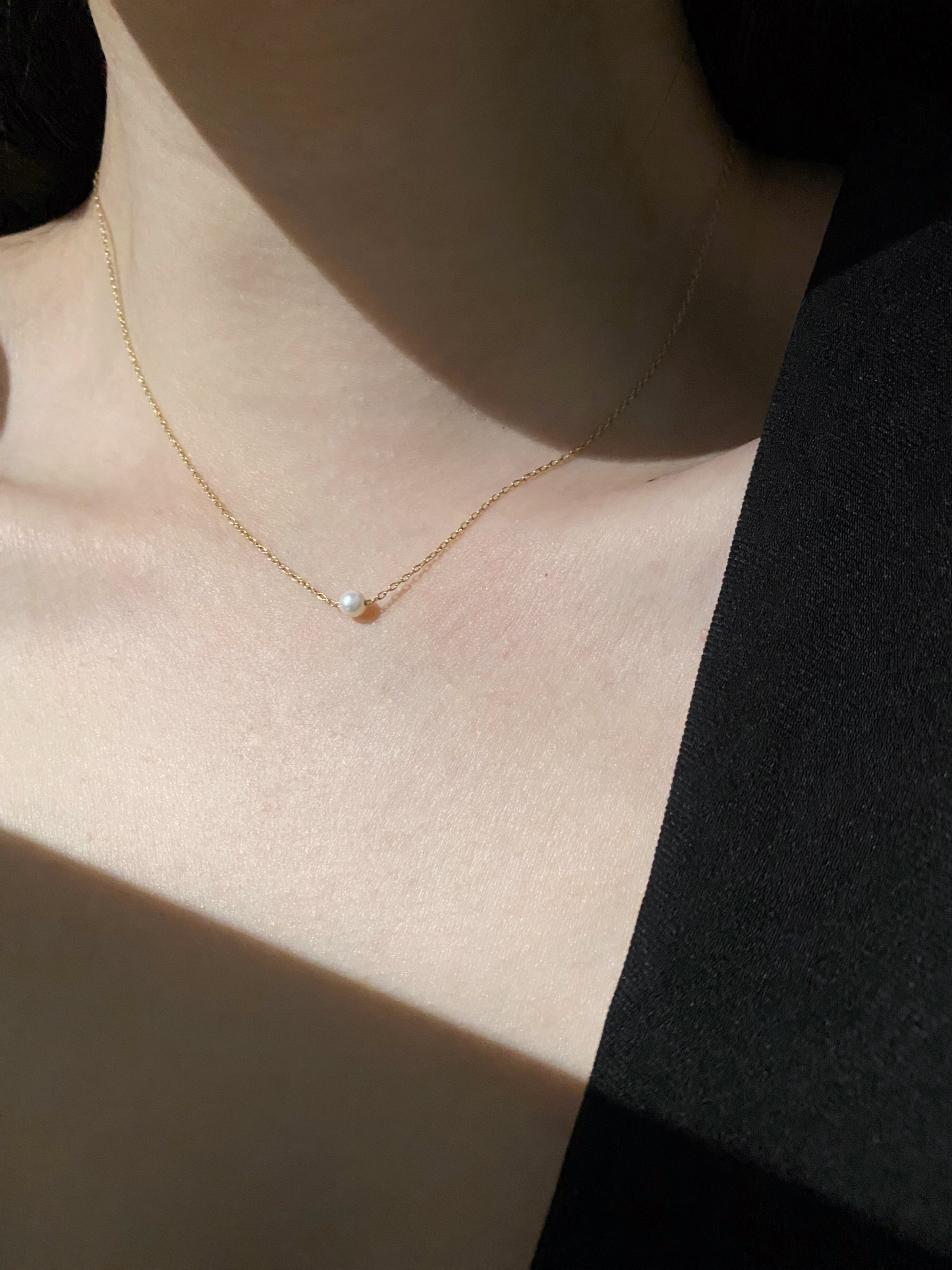 經典單顆珍珠項鍊