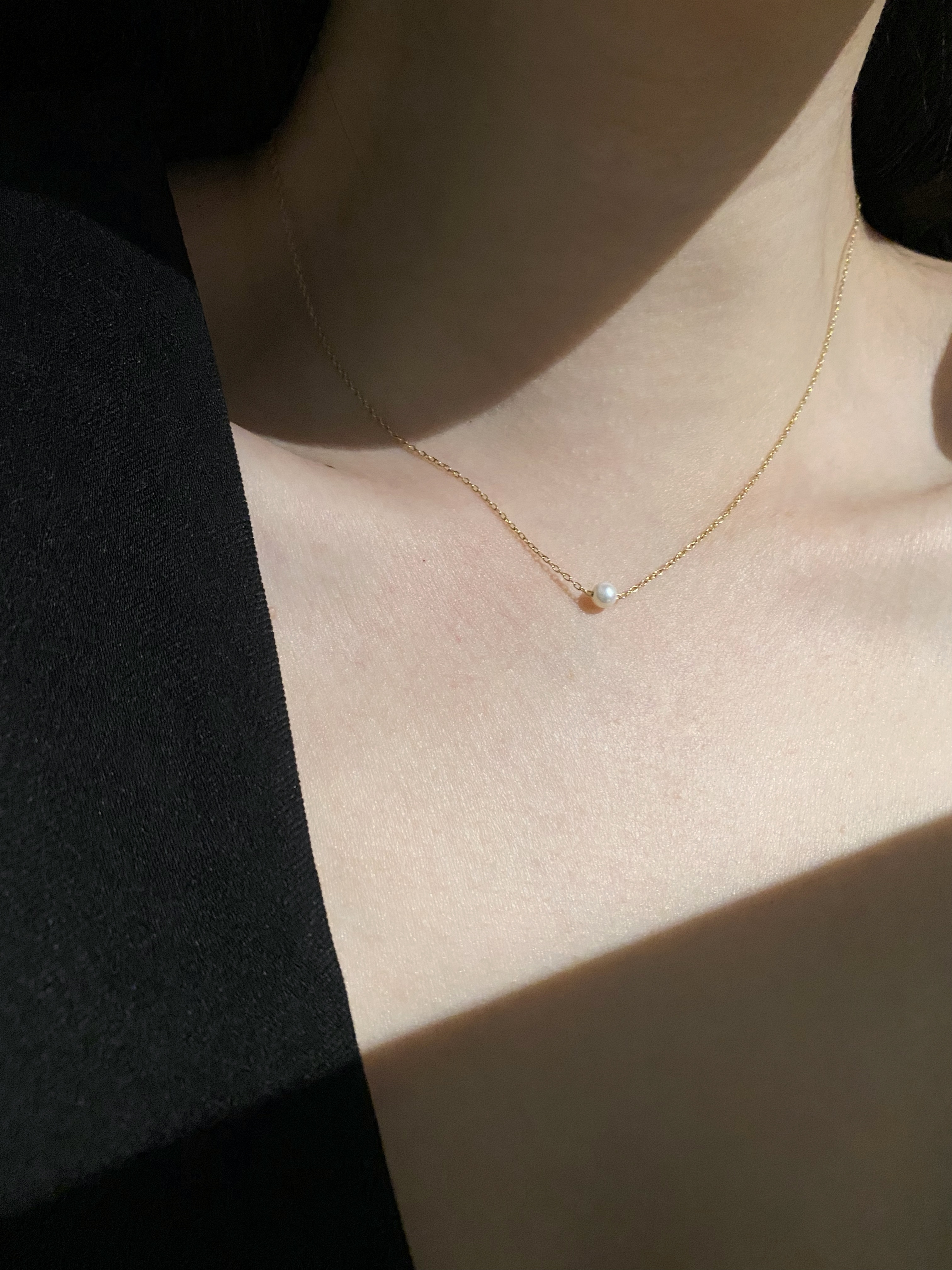經典單顆珍珠項鍊