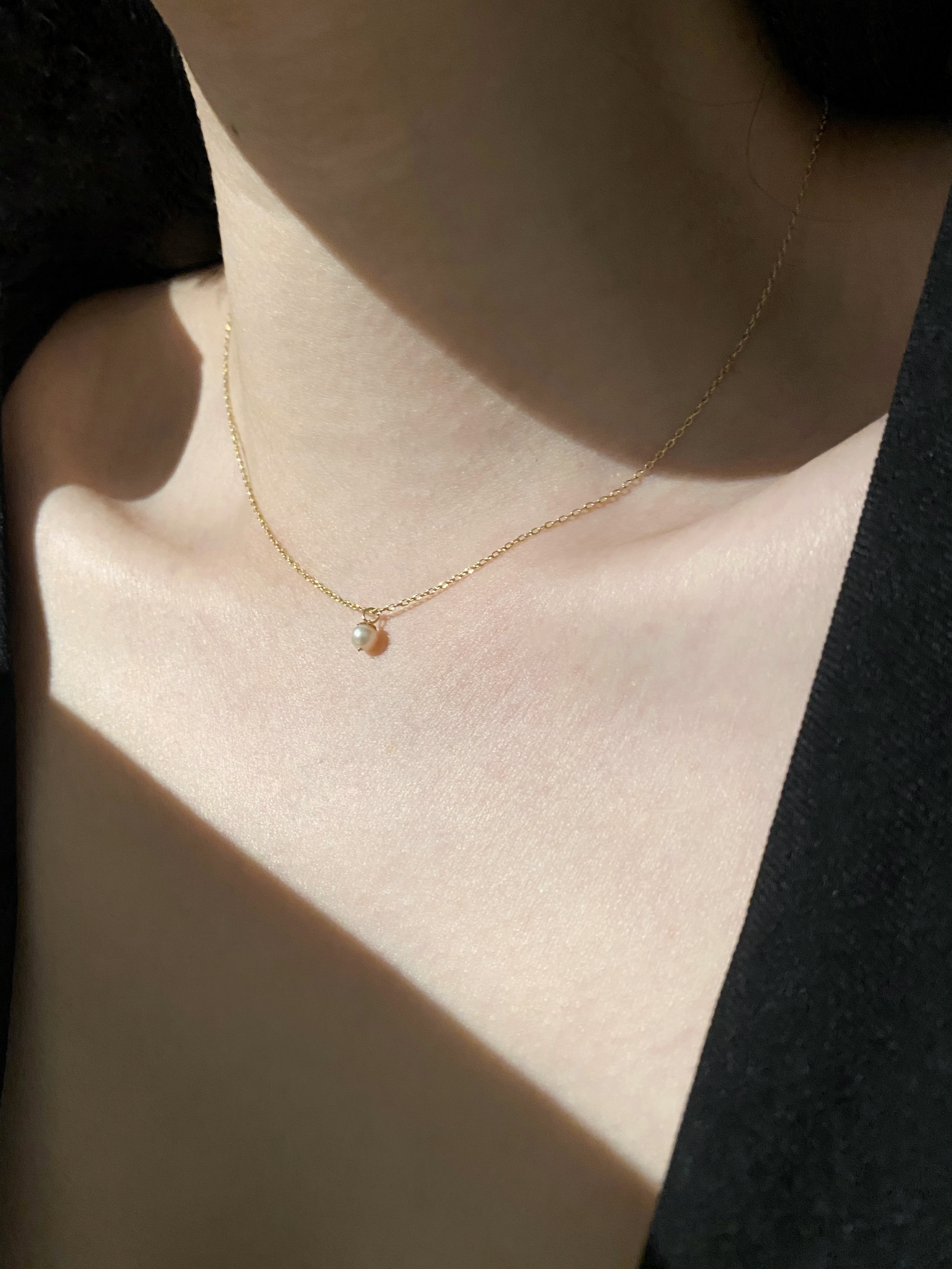 經典花托珍珠項鍊