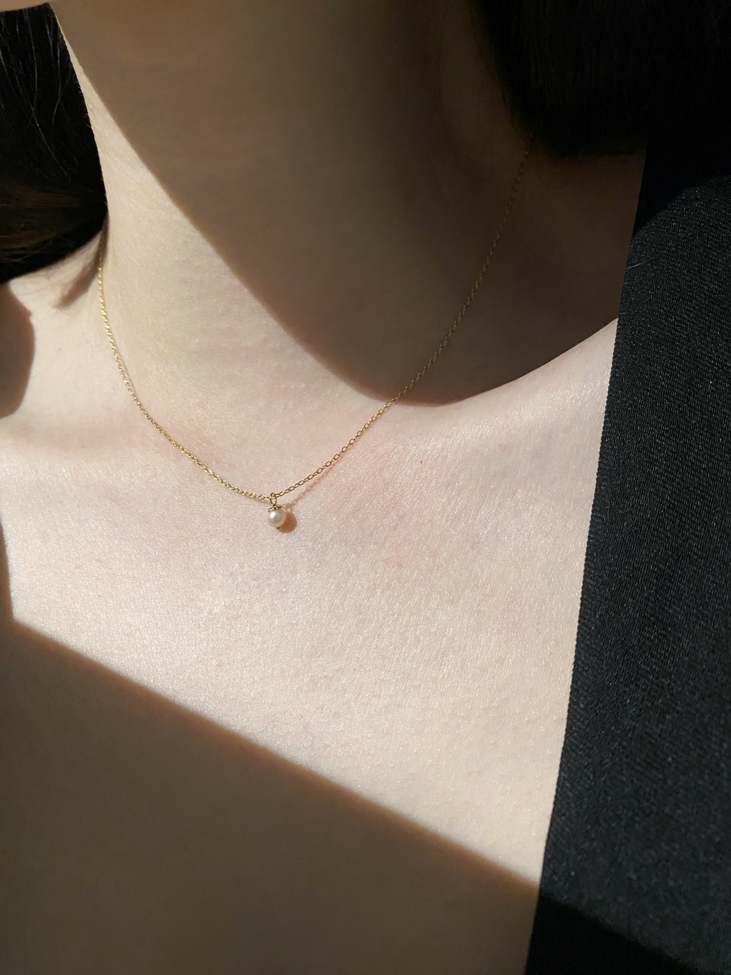 經典花托珍珠項鍊