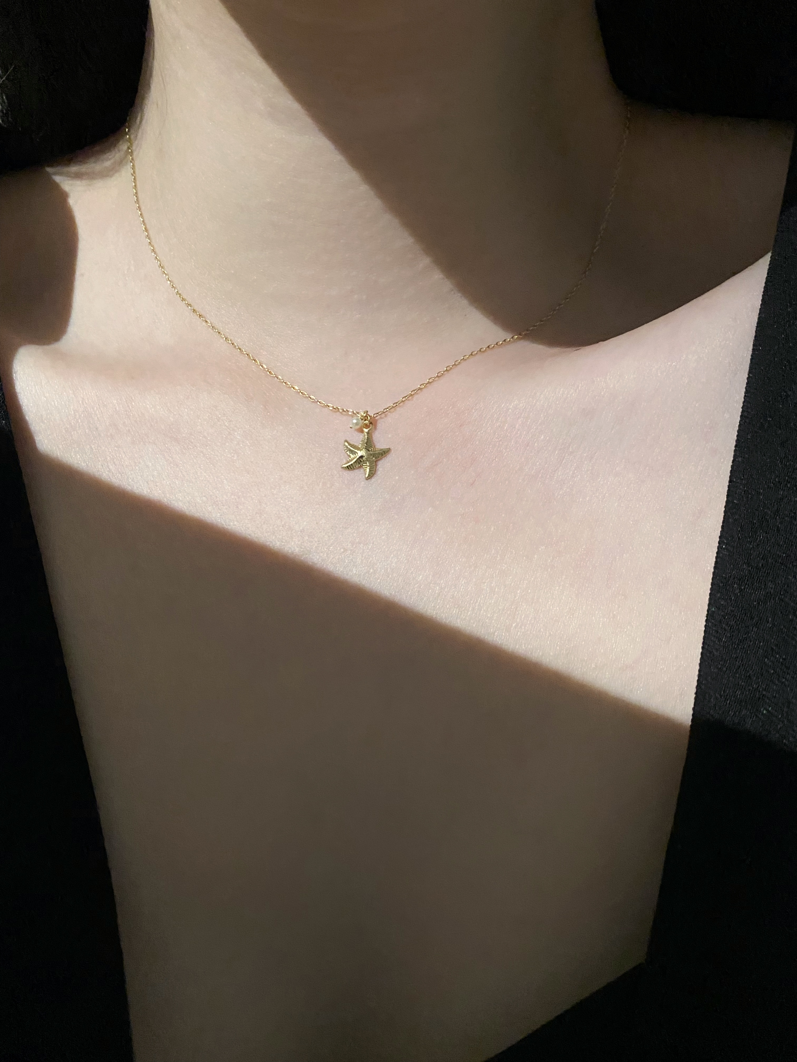 翹翹海星珍珠項鍊