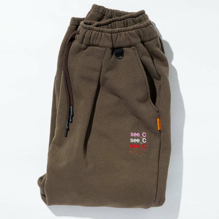 2023AW SEE SEE x eye_C WIDE SWEAT PANTS 聯名 棉褲 刺繡 褲子 現貨