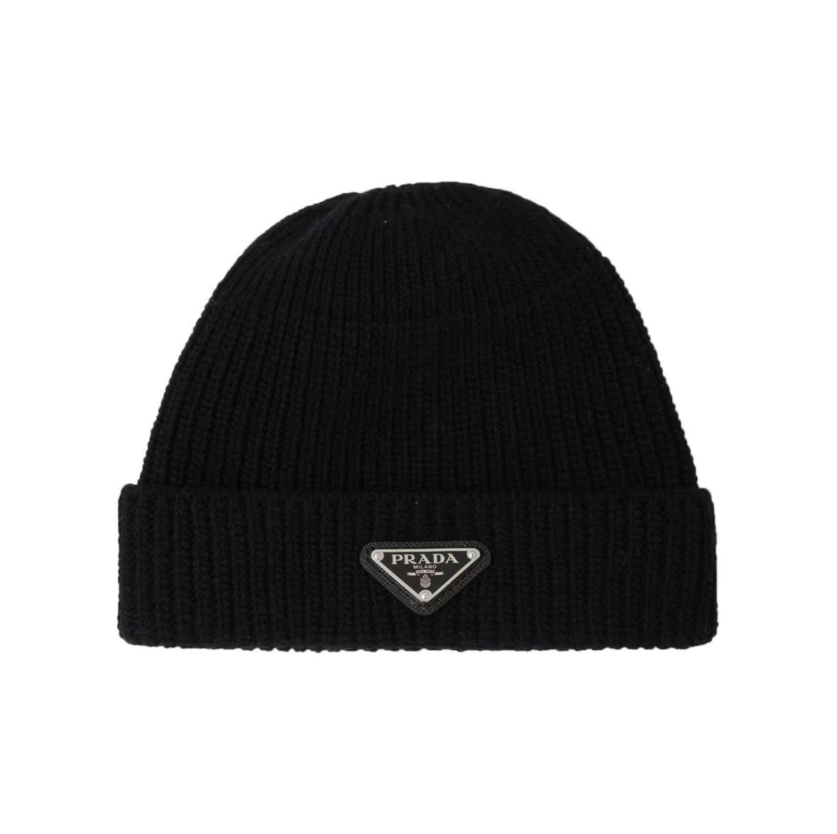 【PRADA】經典小三角 蔡徐坤同款 冷帽 毛帽 UMD489S2113IMF0002