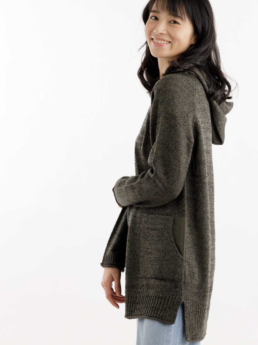 視覺顯瘦的長版針織上衣