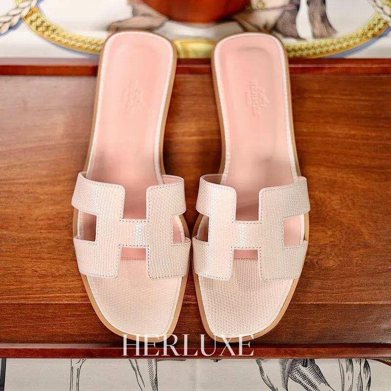 Oran sandal rose pale lizard (可預訂鞋碼)