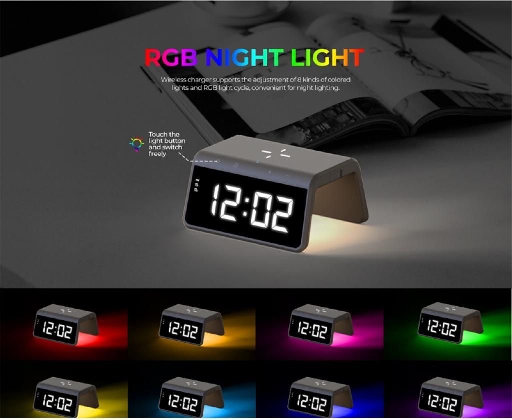 Havit 6-IN-1鬧鐘無線充電架