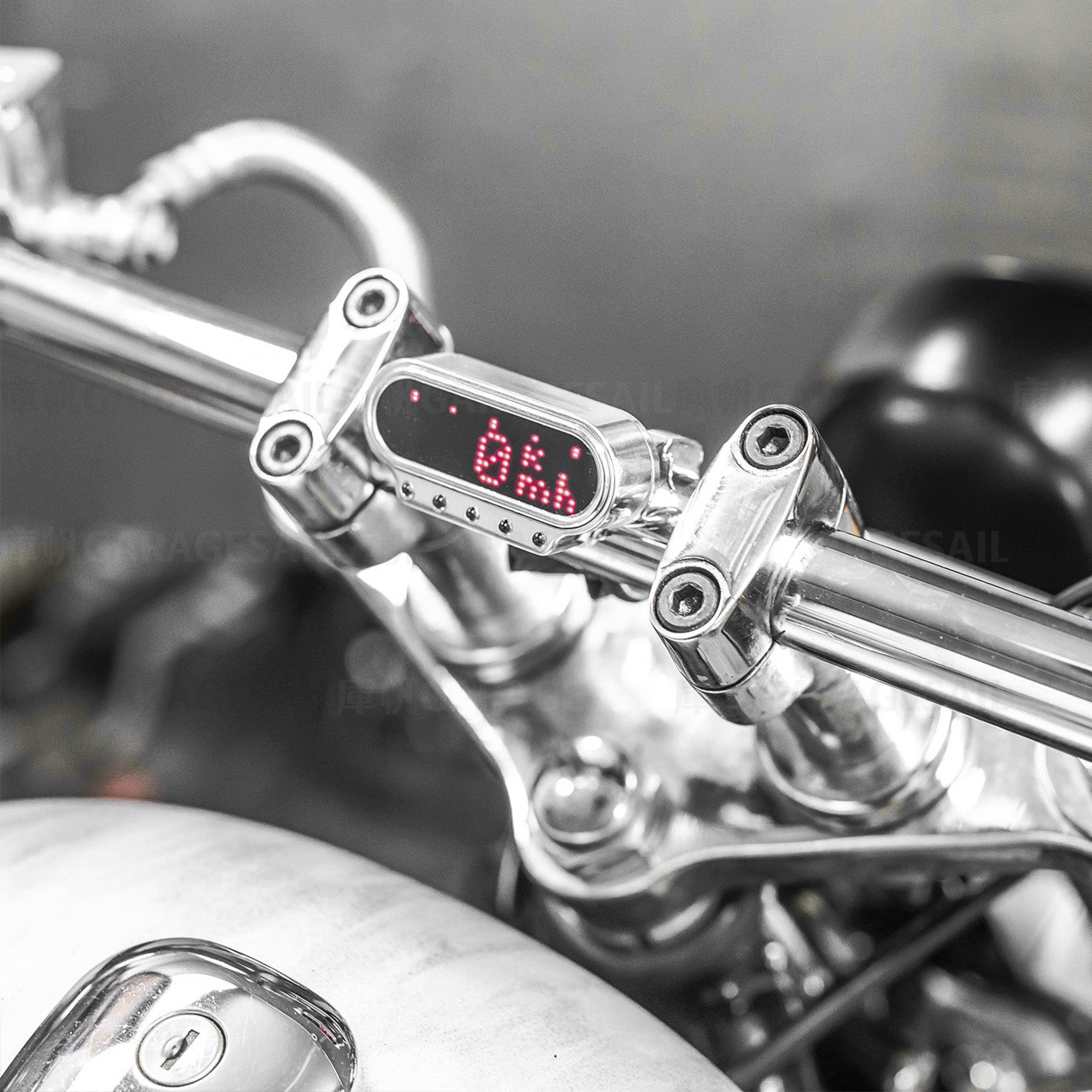 Motogadget 數位 時速表 Mini - 銀