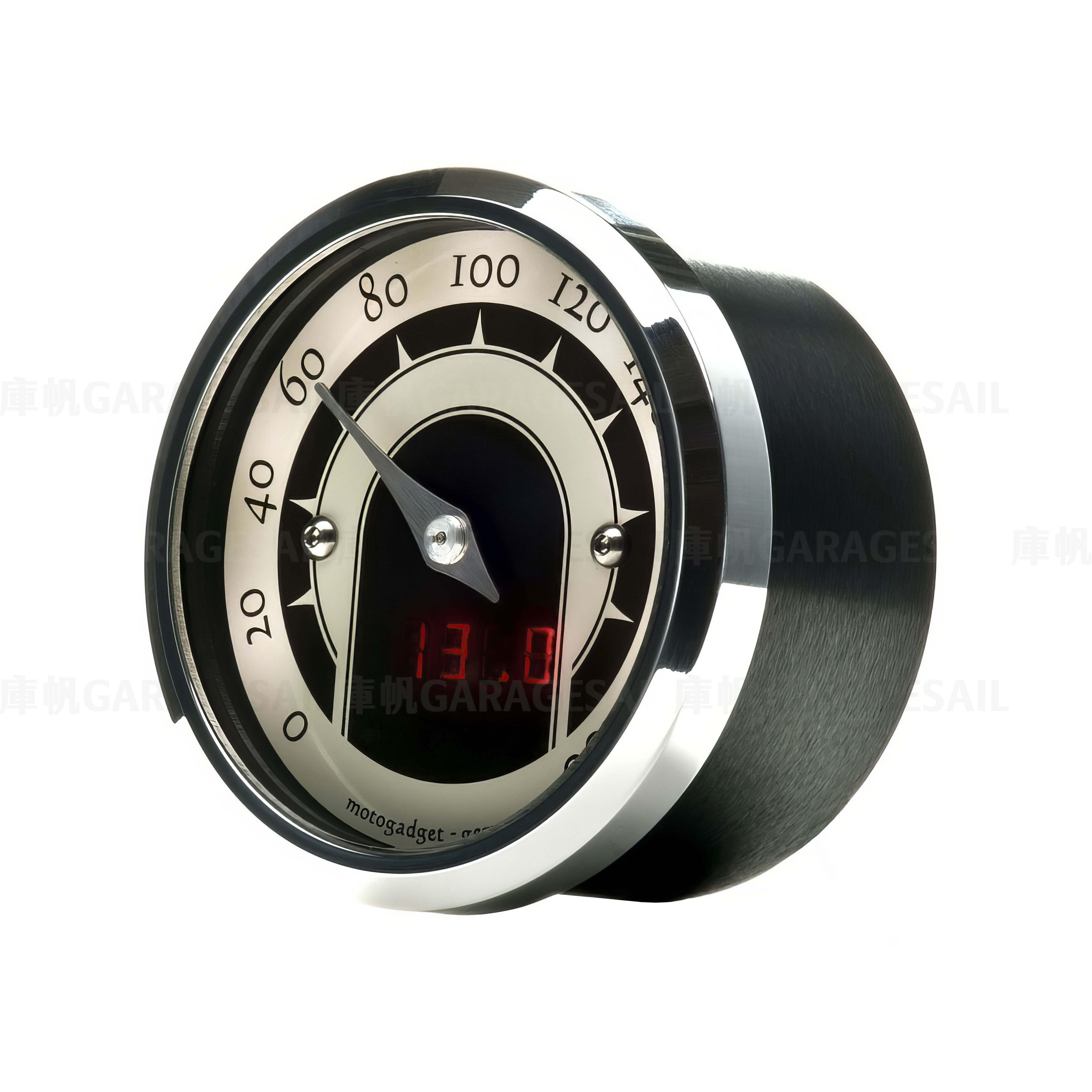 Motogadget 指針 時速表 49mm Speedster 黑銀