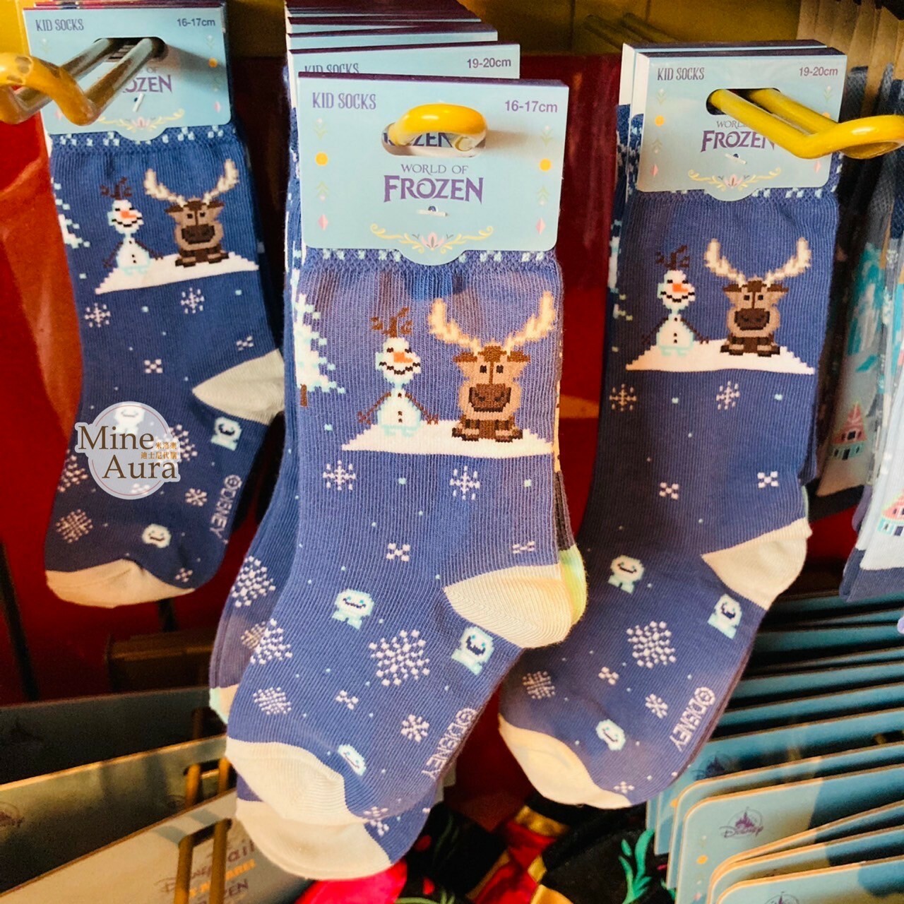 World of Frozen 限定 雪寶 Olaf 麋鹿 馴鹿 小斯 sven 圖案 兒童 襪子 冰雪奇緣 Frozen -香港迪士尼樂園