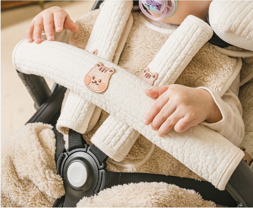 DTD 7mm絎縫系列-嬰兒車安全帶保護套