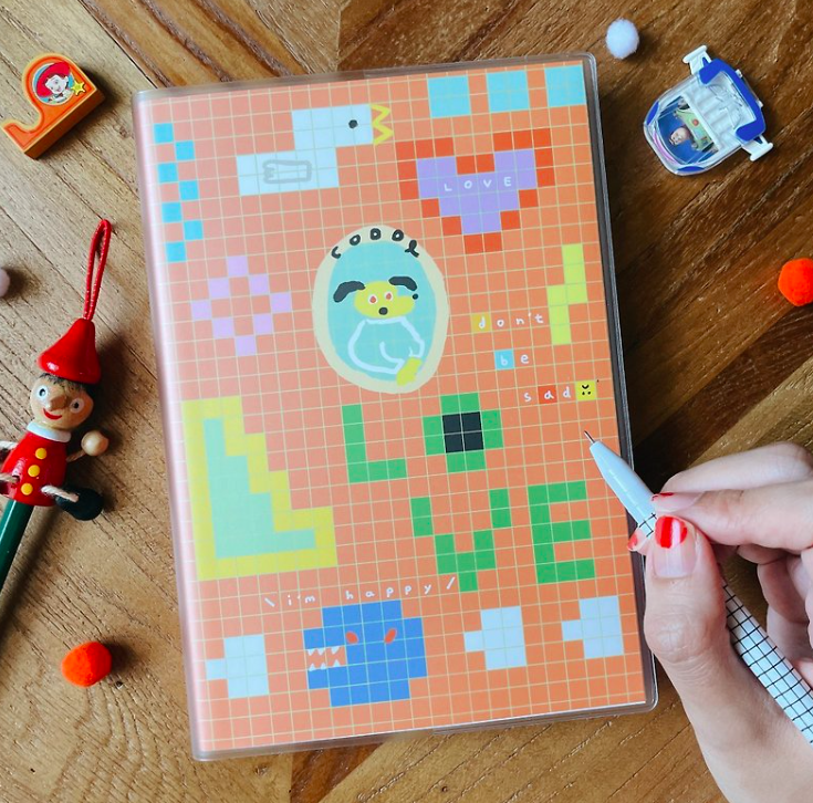 陪我玩 無時效手帳 萬年曆｜馬卡龍腳趾