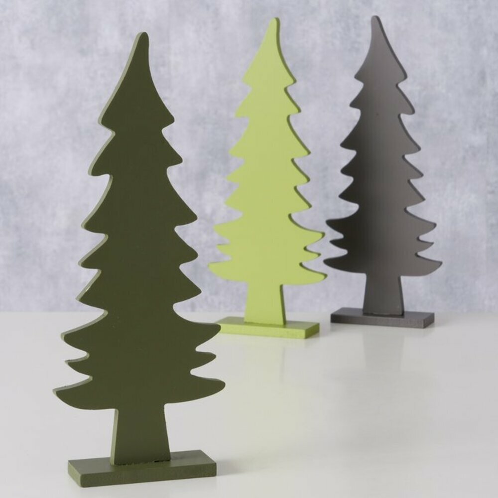 德國Boltze 三色木頭聖誕樹(大)