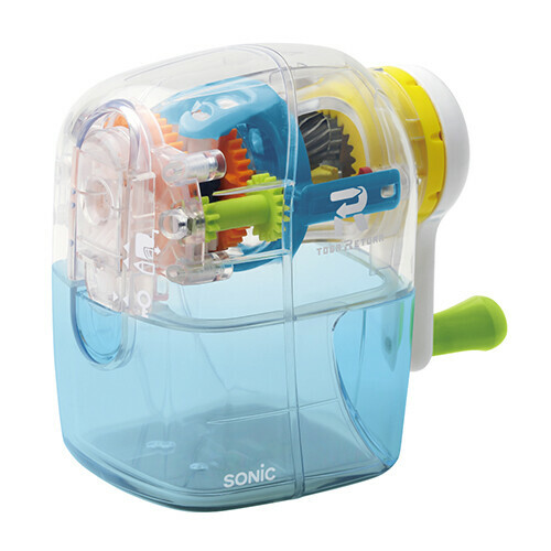 日本SONIC．TOGA RETURN 自動退筆手動削鉛筆機  透明 EK4297