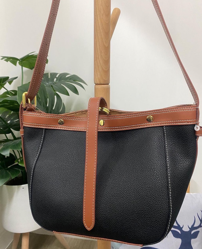 現貨 高質牛皮側孭袋