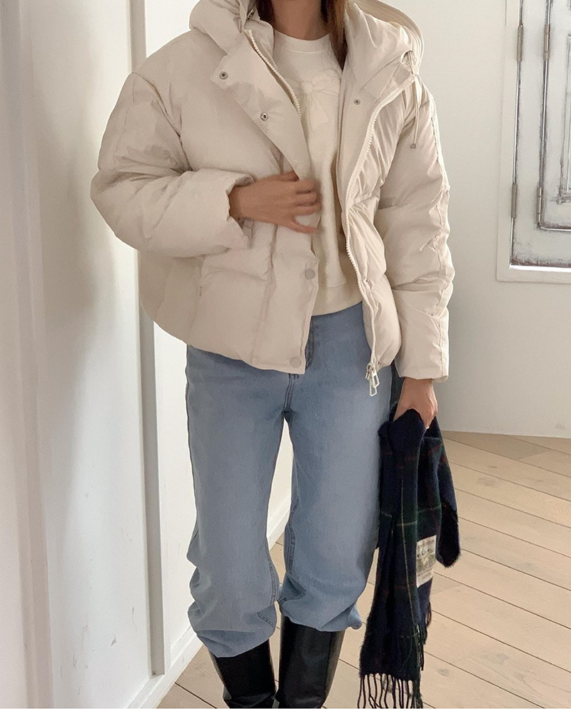 [現貨] 輕盈暖暖羽絨外套 [ 2色 / Free ]