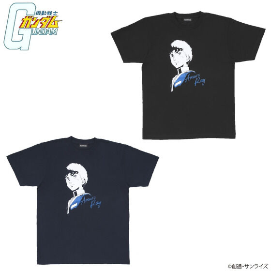 Pbandai 預訂2024/2月 機動戦士ガンダム ラメプリントシリーズ Tシャツ アムロ・レイ