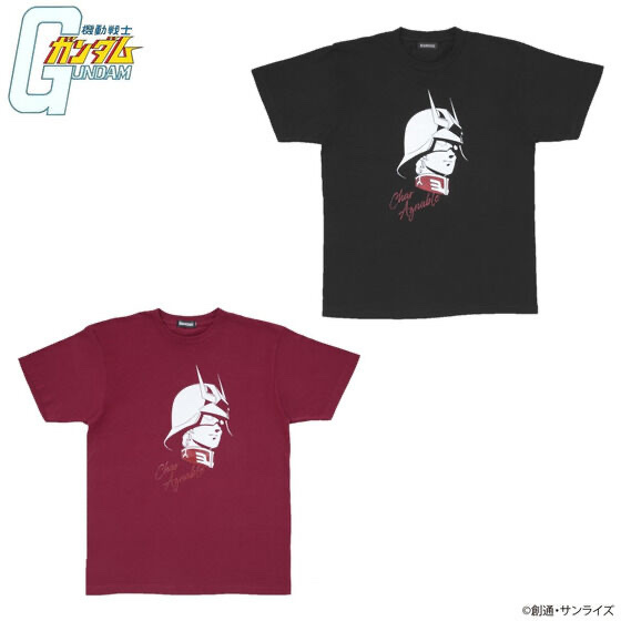 Pbandai 預訂2024/2月 機動戦士ガンダム ラメプリントシリーズ Tシャツ シャア・アズナブル
