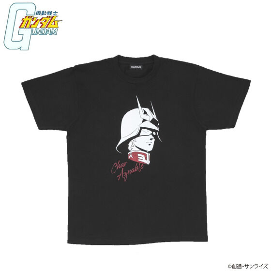 Pbandai 預訂2024/2月 機動戦士ガンダム ラメプリントシリーズ Tシャツ シャア・アズナブル