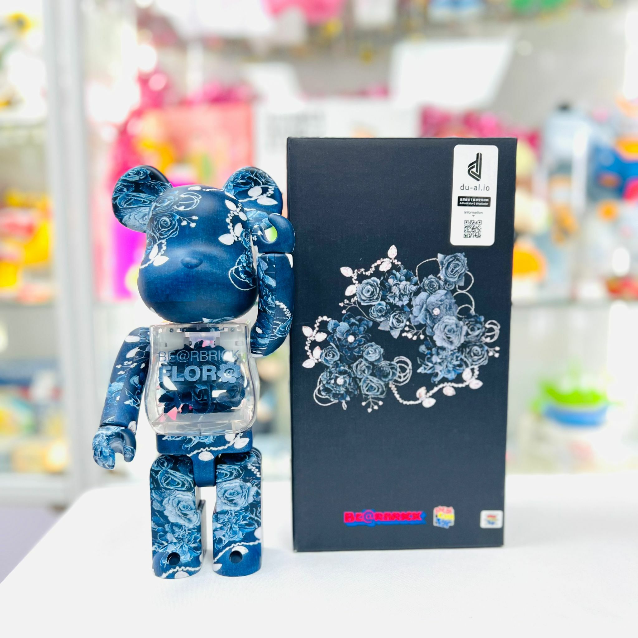 400% BE@RBRICK FLOR@ DENIM