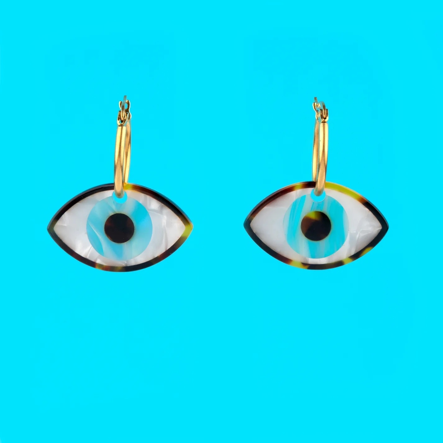 BLUE EYE EARRINGS｜Coucou Suzette