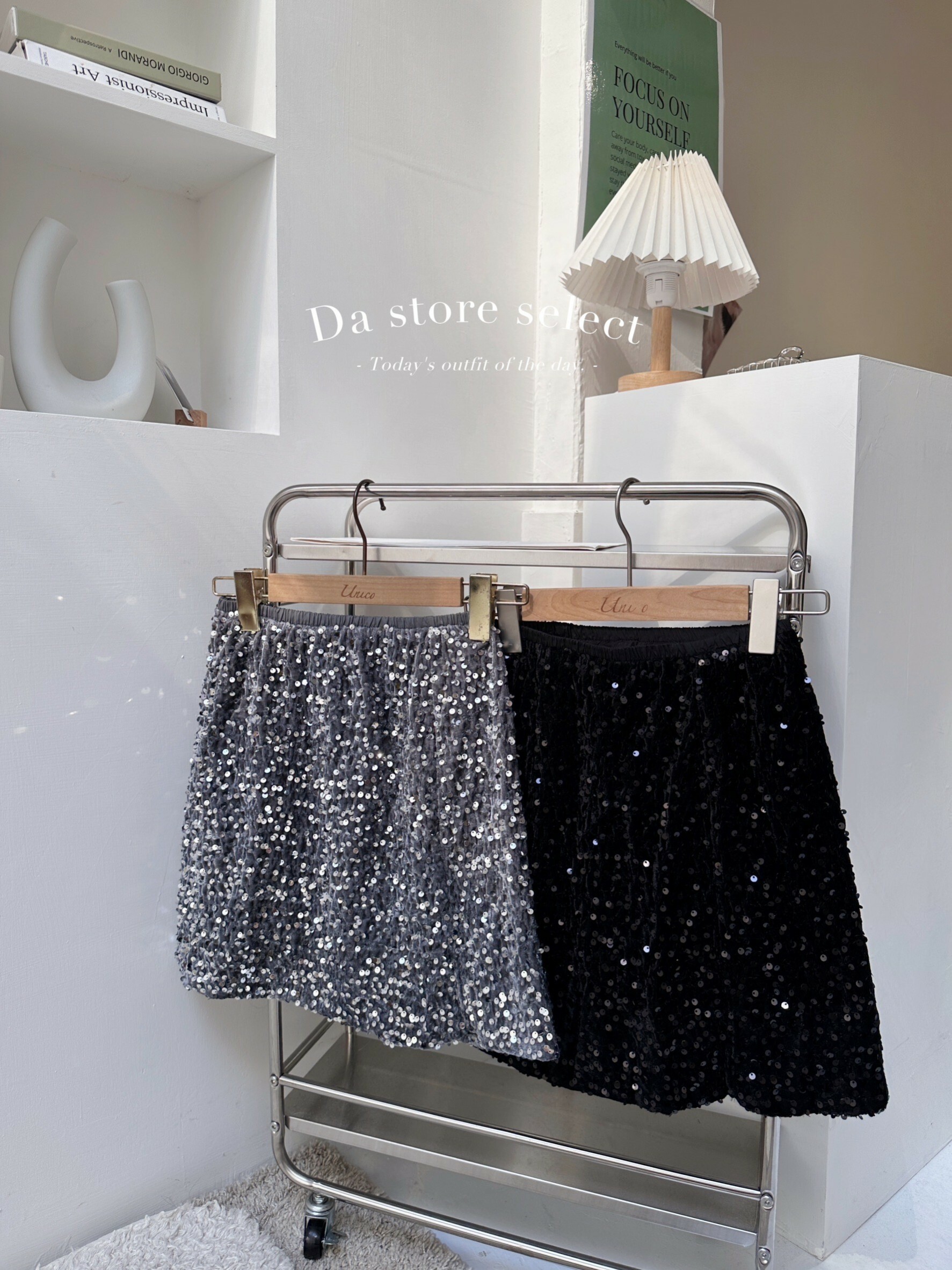 Bling 派對女孩亮片短裙/二色